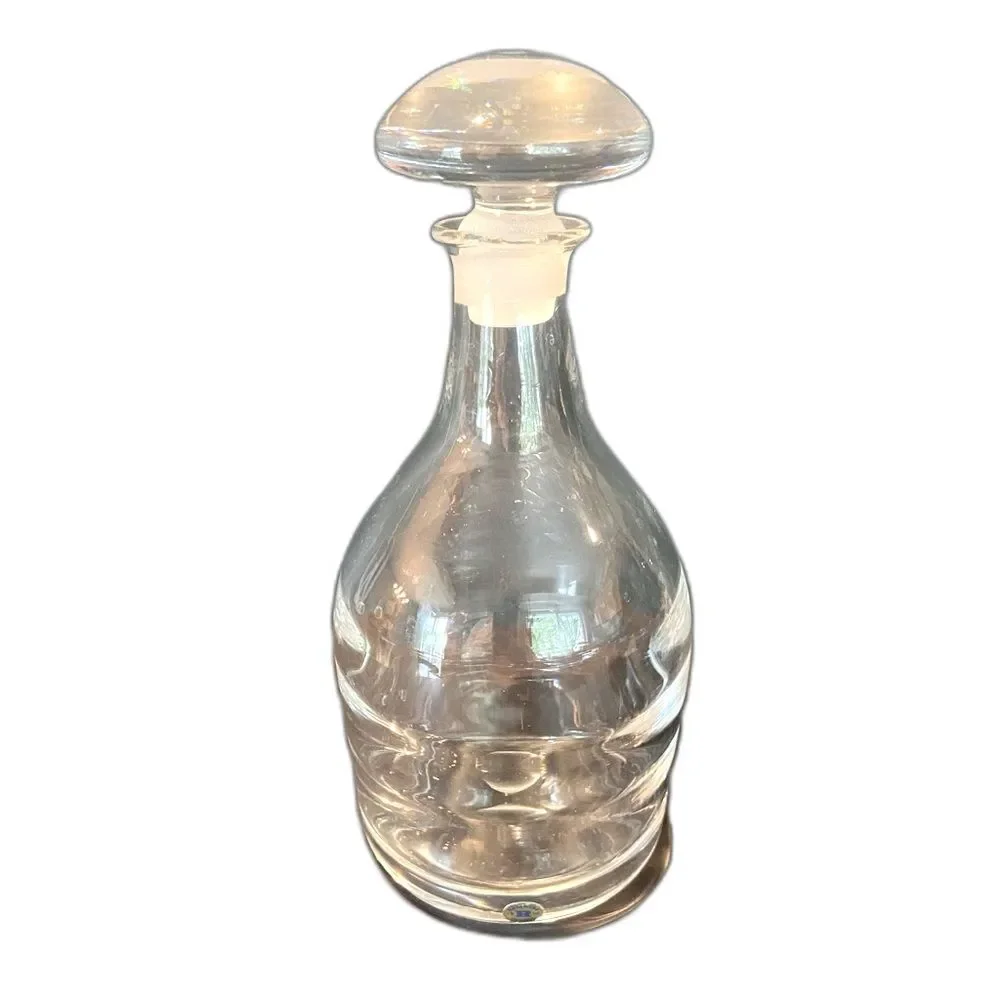 MCM Reijmyre Sweden Hand-Blown Crystal Decanter Carafe w/ Polished Pontil